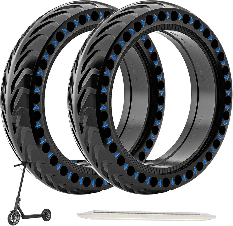 Cooryda 8.5'' Solid Tires for Electric Scooter, 50/75-6.1 Tire Replacement for Xiaomi Pro 2/M365/1S/Gotrax GXL V2/XR/APEX, 8 1/2'' Replacement Tires - Image 1